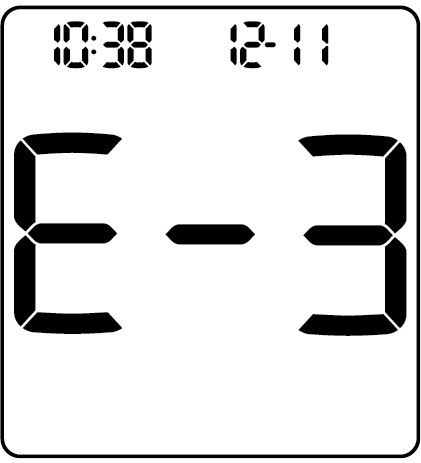Menjase de error E-3 Accu-Chek Guide me 