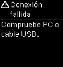 Menjase de error Error conexión fallida Accu-Chek Guide