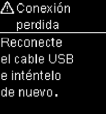 Menjase de error conexión perdida Accu-Chek Guide