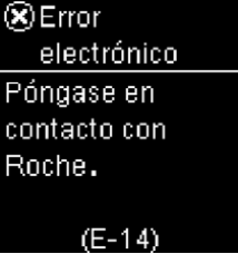 Menjase de error E-14 Accu-Chek Guide