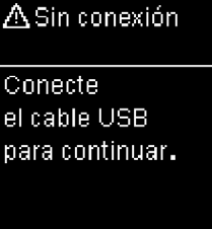 Menjase de error sin conexión Accu-Chek Guide