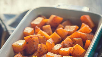 Recetas para personas con diabetes: calabaza de invierno asada 